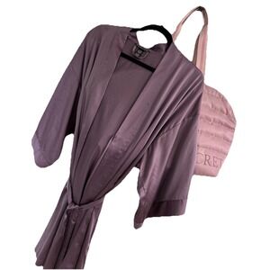 Victoria's Secret‎ Quilted Duffle Pink Logo Zipper Travel Tote Bag  + Night Gown